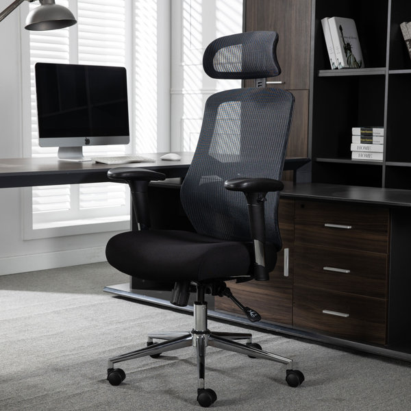 Inbox Zero Ergonomic Executive Office Desk Chair with Adjustable
